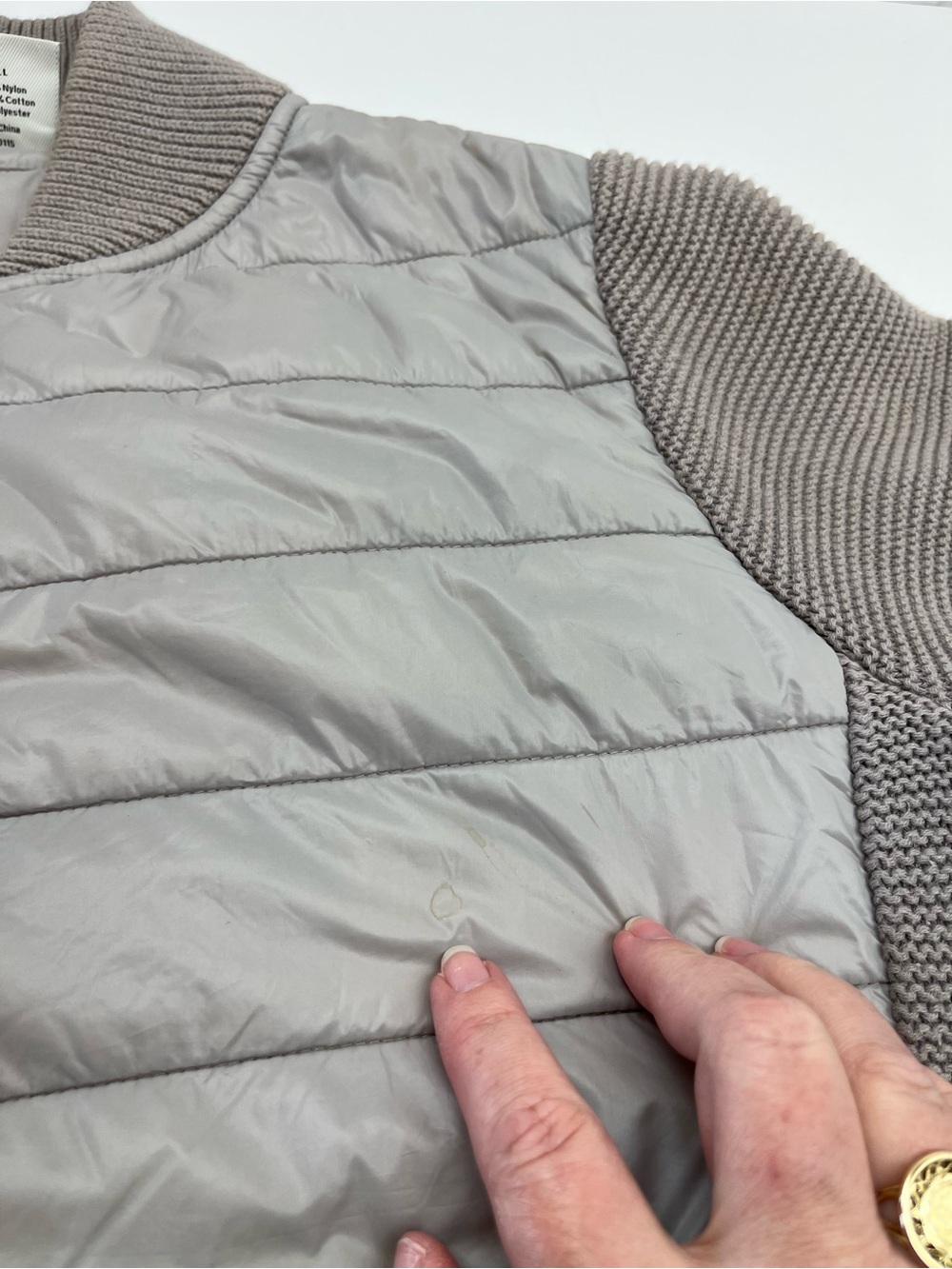 Varley Larkin Jacket Knit Nylon Womens Size Small Tan Full Zip Outdoor *FLAWED - Picture 11 of 15